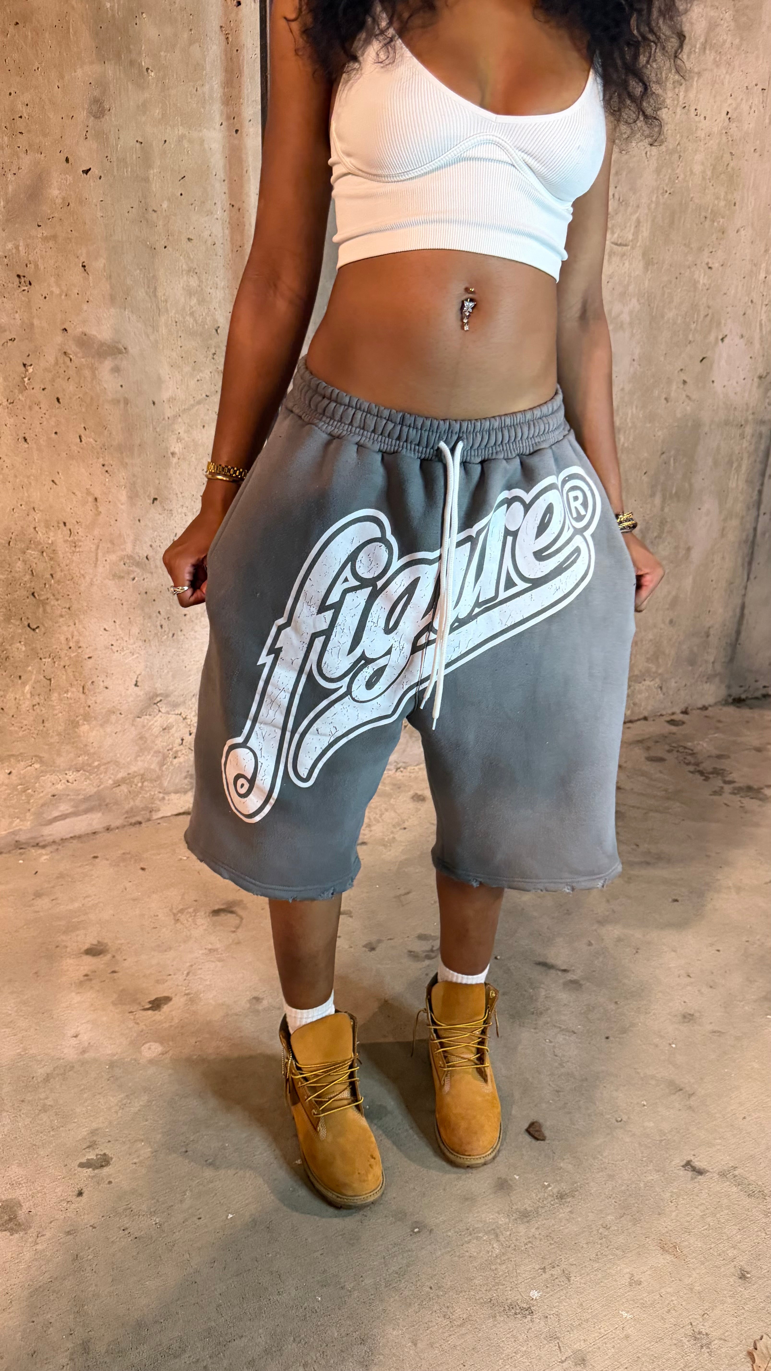 Grey Figure Shorts
